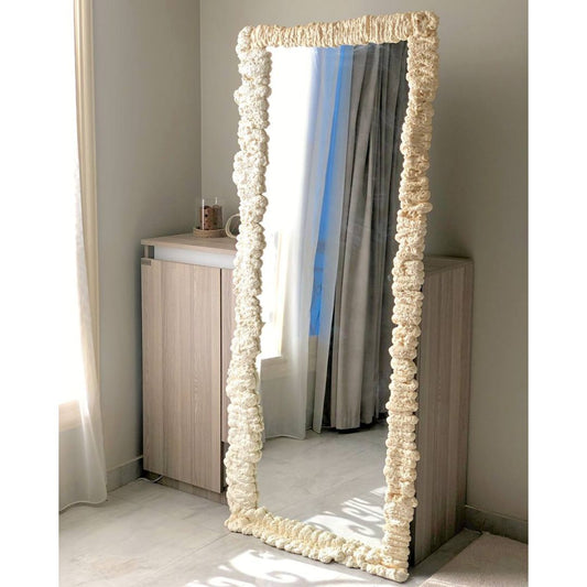 Handmade foam mirror