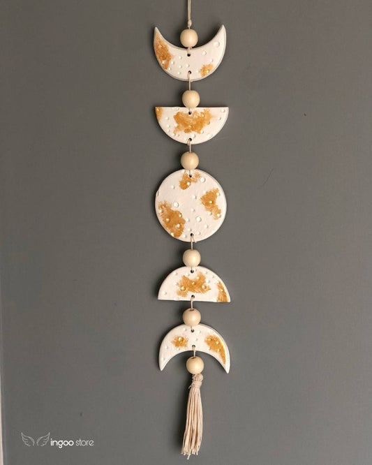 Wall hanging moon medal